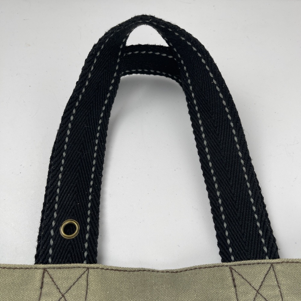 Chala Green Fox Canvas Tote Bag W/ Black Handles Lightly Used - Picture 2 of 16